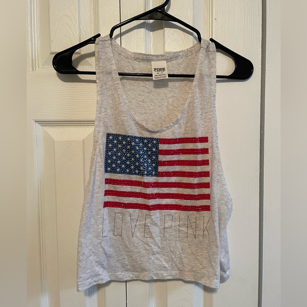 American flag crop top